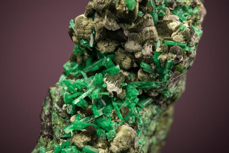 Cuprian ADAMITE on OLIVENITE